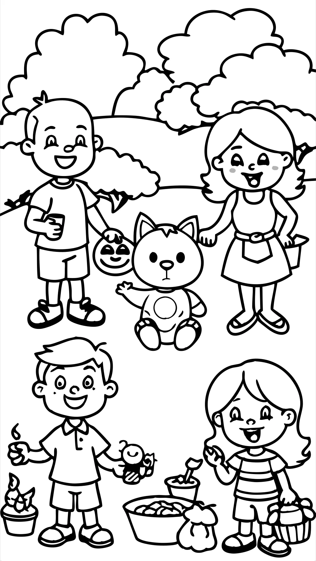 coloring pages family